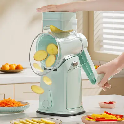 Best-selling Multifunctional Vegetable Cutter Hand-crank Rotary Grater Slicer Potato Shredder Kitchen Tool