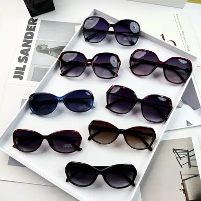 Modische Damensonnenbrille, große Fassung, koreanischer Stil - 3