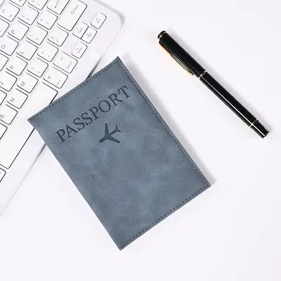 Pasaport kılıfı ve biniş kartı cüzdan, PU deri - 9