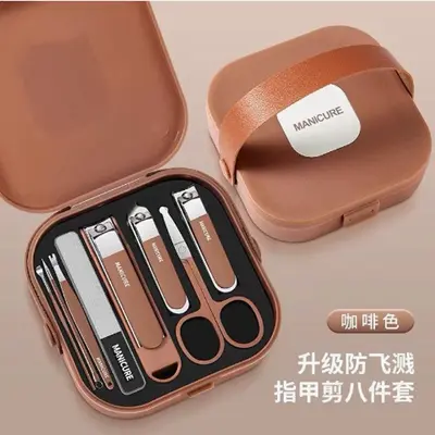 New stylish nail scissor set stainless steel eagle beak pliers manicure and pedicure blade set manicure tools 18-piece set - 11