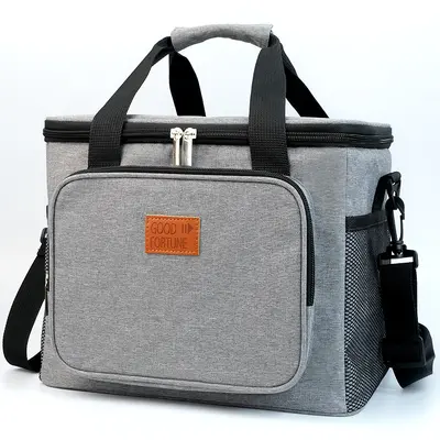Große PEVA-Picknick-Kühltasche, wasserdicht, mit Umhängegurt - 8