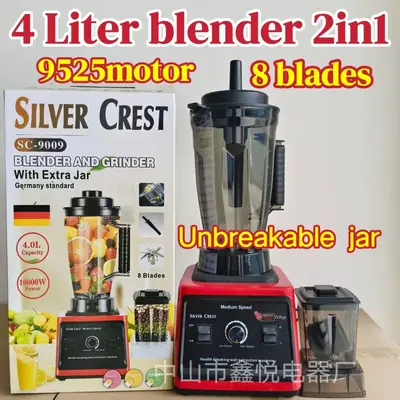 High-power blender 10000W 4L capacity food processor mixer - 2
