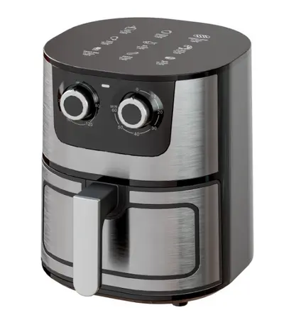 2026 Ev Tipi Air Fryer, Çok Fonksiyonlu Görsel Paslanmaz Çelik Fritöz, Otomatik Elektrikli Fırın, Büyük Kapasiteli, Akıllı Pişirme - 12