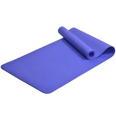Einsteiger-Yogamatte aus TPE, 6 mm, monochrom, mit Unterstützung - 11