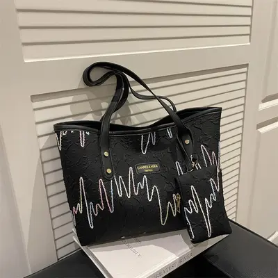 Women's Tote Bag, Large Capacity, Casual Commuter Shoulder Bag - 10
