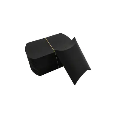 100 pieces kraft paper pillow box gift packaging box wedding candy box small size candy box folding-free