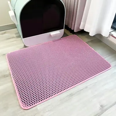 双层eva加厚猫砂垫防带出高效滤控砂垫防水防滑eva宠物猫垫子厂家 - 11
