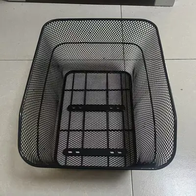 Foldable Bicycle Rear Basket, Bike Back Basket, Enlarged Bicycle Rear Carrier, Electric Scooter Large Capacity Rear Seat Storage