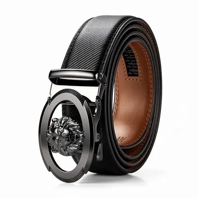 Amazon Cross-border Men's Leather Belt Genuine Leather Automatic Buckle Youth Business Factory Wholesale Belt - 7