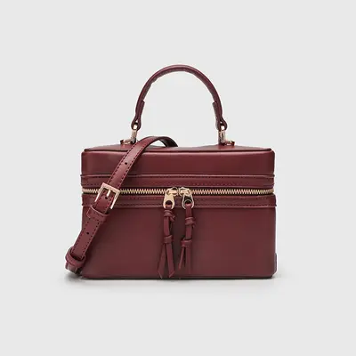 Women's Small Square Box Bag, Single-Shoulder Crossbody Bag - 11