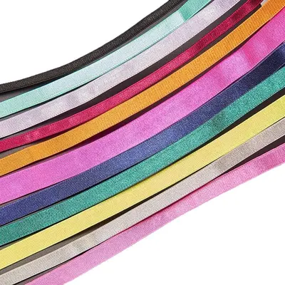 Parlak Elastik Polyester Dokuma Askı Bandı 0,6-1,5 cm, İç Çamaşırı Sutyen Bandı - 6