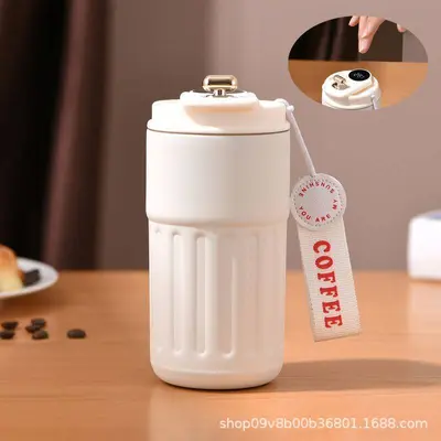 304 Stainless Steel Thermal Mug with Smart Temperature Display - 11