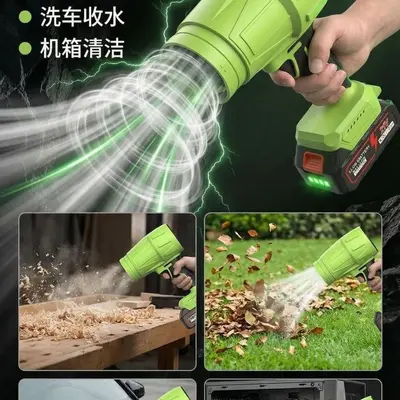 锂电暴风机鼓风机强力吹风涡轮增压吹叶机便携手持电动吹风暴雪机 - 5