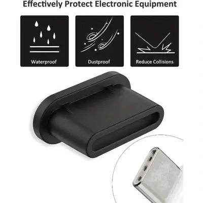 Huawei USB-C Staubstöpsel aus Silikon, kompatibel mit Apple USB-C, Typ-C Stöpsel für Ladeanschluss, Smartphone-Datenport, staubdicht, Set