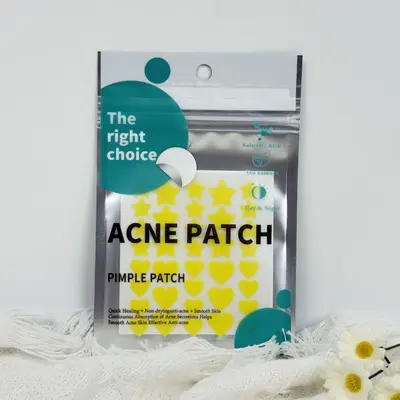 Heart and Star Pimple Patch, Makeup-Compatible, Pus-Absorbing Acne Patch - 8