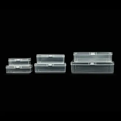 Transparente Kunststoff-Verpackungsbox Hardware-Werkzeug Musteranzeigebox Teileverpackungsbox Zubehör Organisationskarte Aufbewahrungsbox