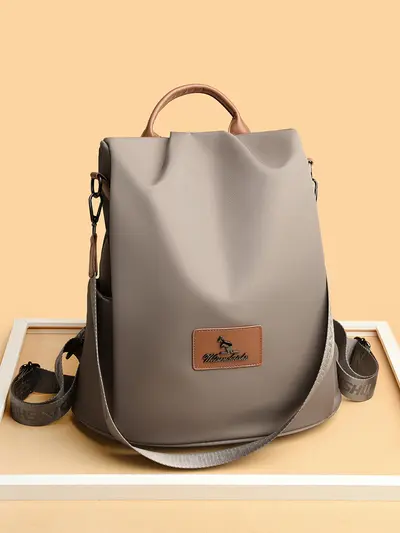 Women's Oxford Fabric Anti-Theft Backpack, Large Capacity Everyday Backpack - 3