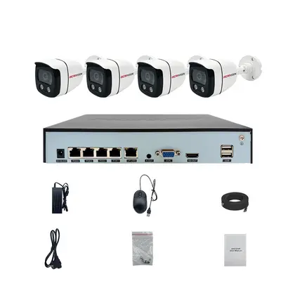 Poe security camera set 4k high resolution night vision recording camera indoor and outdoor waterproof monitor equipment - 7