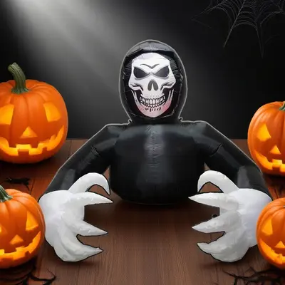 Halloween Inflatable Pumpkin Ghost Decoration Model - 9