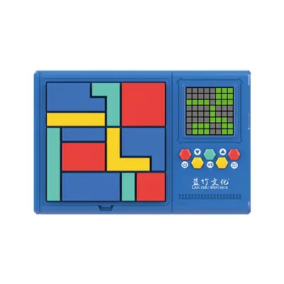 Electronic Puzzle Logic Game Machine, Building Block Challenge Levels, Parent-Child Educat