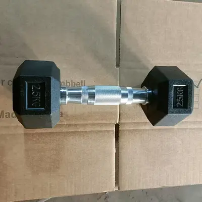 Großhandel Export Fitnessstudio 1-50kg Herren- und Damen-Heimhantel-Set gummibeschichtete sechseckige Hanteln für gewerbliche Nutzung - 7