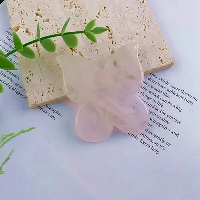 Amazon sınır ötesi en çok satan değerli taş kazıma tabletleri doğal pembe kristal kalp şeklinde boynuz yatıştırıcı ve güzellik masajını etkinleştirir - 11
