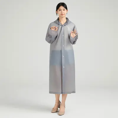 Einweg-Regenmantel für Erwachsene, einteiliger Poncho aus EVA18
