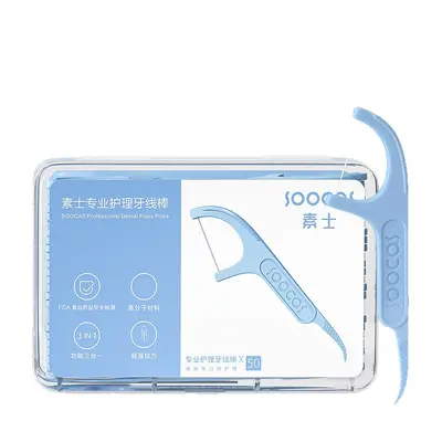 Ultra ince diş ipi ve interdental fırçası taşınabilir set - 5
