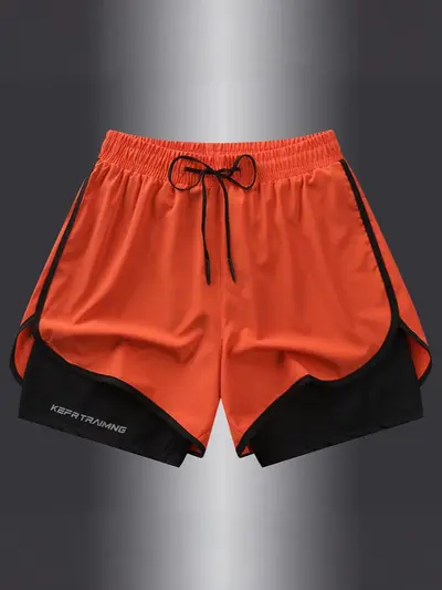 Herren-Sportshorts, Sommer, atmungsaktiv, schnelltrocknend, elastisch