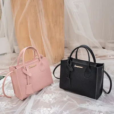 Women's Litchi Pattern Single Shoulder Crossbody Bag, 2025 Style - 3