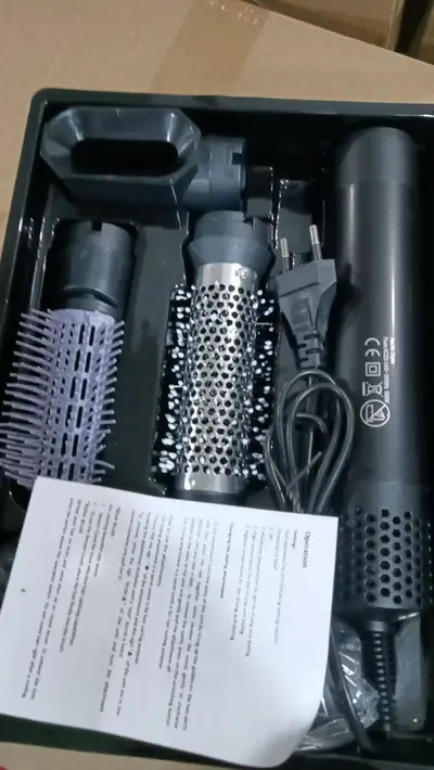 Amazon Cross-Border 5-in-1 Curling Iron Hot Air Brush Hair Dryer Curler Straightener Brush Auto Hair Suction - 11