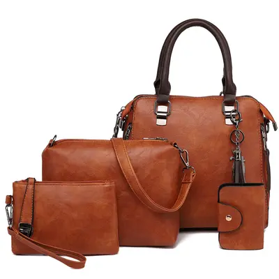 Women's Retro Four-Piece Mother and Child Bag Set with Shoulder and Handbag - 7