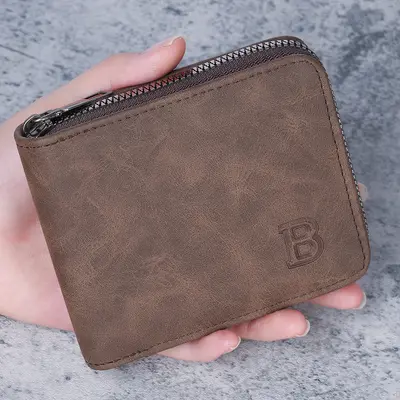 Men's Business Wallet, Waterproof, Wear-Resistant, Bifold with Multiple Card Slots - 8