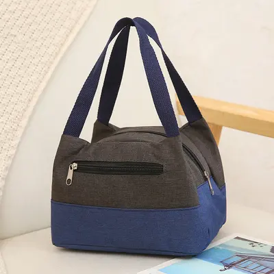 Women's Canvas Tote Handbag, Large Capacity, Waterproof Lunch Bag - 11