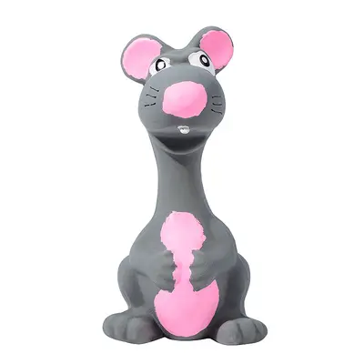 Squeaky Latex Standing Mouse Dog Toy - 5
