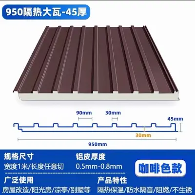 Aluminum Alloy Roof Tile, Waterproof and Corrosion-Resistant - 8