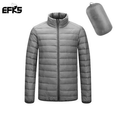 Men's Hooded Cotton Jacket with Stand Collar, Lightweight and Warm - 13