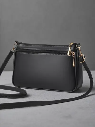 Tassel Soft Leather Women's Shoulder Bag, Large Capacity Crossbody Bag - 3