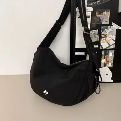 New unisex dough pastry bag large capacity nylon fabric crossbody bag casual sports canvas shoulder bag