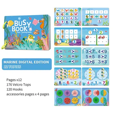 Tear-and-Stick Quiet Busy Book, Educational Toddler Early Learning Book - 9