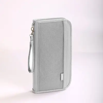 Travel passport organizer bag, large capacity, RFID blocking - 8
