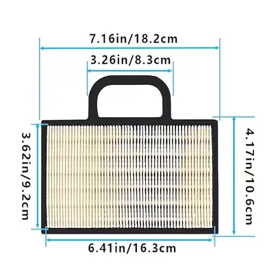 Air Filter for Briggs & Stratton, Models 499486, 681662, 698754, 499476S