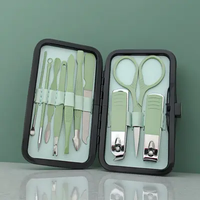 Manicure pedicure set, matcha green, 18-piece - 10