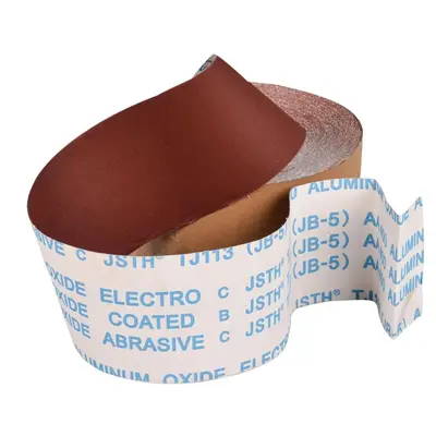 TJ113 el yırtmalı zımpara rulosu, 10 cm genişlik, ahşap için