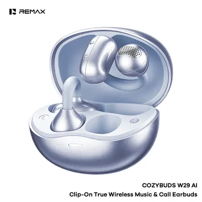 REMAX Açık Tip Kulak Klipsi Bluetooth Kulaklık AI Akıllı Çeviri OWS Kulak İçine Girmeden Gerçek Kablosuz Kulaklık W29AI - 9