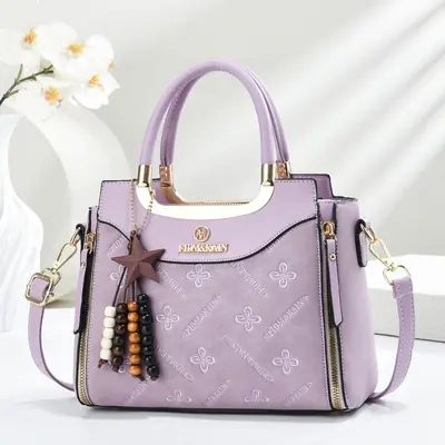 Women's Crossbody Bag, Printed Large Capacity Shoulder Handbag - 3