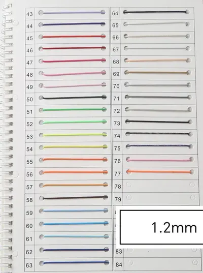 Round Latex Core Elastic Cord 0.8 mm - 20 mm - 10
