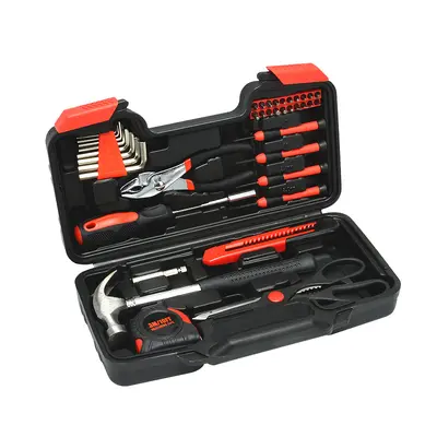 Cross-Border Hot-Selling Factory Direct 39-Piece Household Hardware Tool Set, Foreign Trade Bestseller Manual Repair Tool Box
