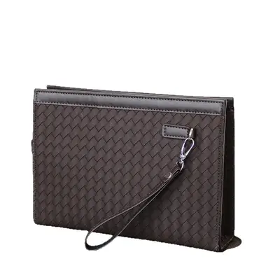 Men's Retro Plaid Clutch with Multiple Compartments for Phone and Documents - 6