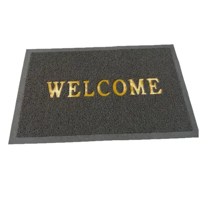 PVC Loop Pile Door Mat with Printed Logo, Waterproof, Anti-Slip - 6